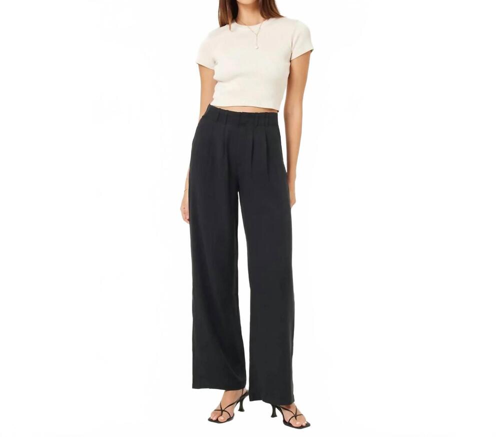 NEW L*SPACE rhodes linen pants in black